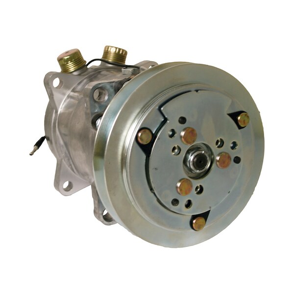 Compressor, New, Sanden Style w/ Clutch (8478) 10" x7.5" x7.5"